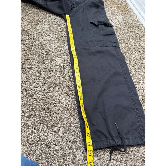 Levi's Womens '94 Baggy Black Cargo Jeans Sz 25 Wide Leg Grunge Skater Retro - Picture 9 of 9